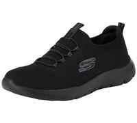 Skechers Damen Summits Top Player Slip-On, Black Knit/Trim, 38.5 EU