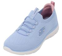 Slip-On Sneaker SKECHERS "SUMMITS" Gr. 40, blau (hellblau) Damen Schuhe Sneaker mit komfortabler Memory Foam Ausstattung Bestseller (49937546-40)