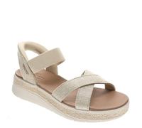 Skechers Slip-ins: BOBS Sun Ray - Bright Take Shoes in Nature Brown/Gray, Größe 41, Vegan, in der Maschine waschbar