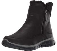 Skechers Damen Synergy Collab Kurzschaft Stiefel, Black Microleather Faux Sherpa, 39.5 EU
