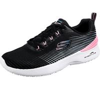 Skechers Damen Synergy Loving Life Sneaker, Schwarzes Netzgewebe mit rosa Rändern, 39 EU