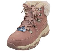 Skechers Damen Trego Snow Worries Stiefelette, Malve Suede Duraleather Kunstfell, 40 EU