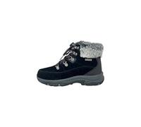Skechers Damen Trego Snow Worries Wanderstiefel, Black Suede/Duraleather/Faux Fur, 37.5 EU