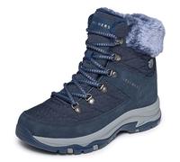 Skechers Damen Trego - Stormie Frost | Wasserdicht, entspannte Passform, Memory-Schaum, Obermaterial aus Kunstfell, volleres Chenille-Futter, rutschfeste Außensohle