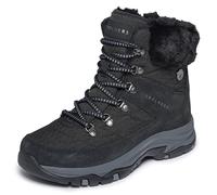 Skechers Damen Trego - Stormie FrostSchneestiefel | Wasserdicht, entspannte Passform, Memory-Schaum, Obermaterial aus Kunstfell, volleres Chenille-Futter, rutschfeste Außensohle