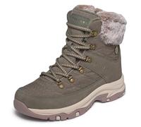 Skechers Damen Trego - Stormie FrostSchneestiefel | Wasserdicht, entspannte Passform, Memory-Schaum, Obermaterial aus Kunstfell, volleres Chenille-Futter, rutschfeste Außensohle