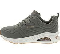 Skechers Damen Tres-air UNO Ah - MazingSneaker, Olivfarbenes Durasuede Textil, 38 EU