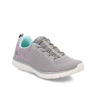 Skechers Damen Tugend Sneaker, Grau/Mehrfarbig, 37.5 EU Weit
