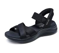 Skechers Damen Ultra Flex 3.0 Never Better Sandale, Black Mesh/Gore, 41 EU