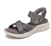 Skechers Damen Ultra Flex 3.0-Never Netter Hands Free Slip-ins Sandale, Dark Taupe, 39 EU