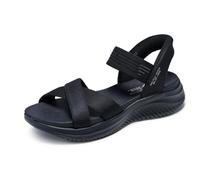 Sandale SKECHERS "ULTRA FLEX 3.0-NEVER BETTER", Damen, Gr. 36, schwarz, Textil, unifarben, Schuhe Sandale, Freizeitschuh, Sandale mit Slip-In Funktion, Topseller (53960016-36)