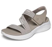 Skechers Damen Ultra Flex 3.0 Sandale - Sunday Candy, Taupe, 8