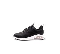 Skechers Damen UNO 2 Traveler Sneaker, Black KPU/Mesh Trim, 39 EU