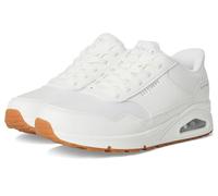 Skechers Damen UNO-Banksia Hands Free Slip-In-Sneaker, Weiss/opulenter Garten, 36.5 EU