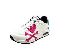 Skechers Damen UNO Crossing HeartsSneaker, weiß, 37 EU
