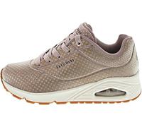Skechers Damen UNO Disco NITE Trainer, Rose Gold Durabuck/Mesh, 39 EU