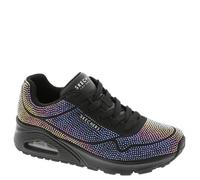 Skechers Damen Uno-Disco Rave Sneaker, Schwarz/Schwarz, 37.5 EU