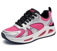 Skechers Damen UNO Ego-Illustris Air Sneaker, Silver/Hot Pink, 38 EU