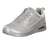 Skechers Damen UNO Galactic Gal Sneakers, Off White Duraleather Jersey, 36 EU