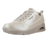 Skechers Damen UNO Galactic Gal Sneakers, Off White Duraleather Jersey, 36 EU