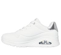 Skechers Damen Uno Golden Air Turnschuhe, White Durabuck/Silver Trim, 41 EU