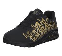 Skechers Damen UNO Golden Heart Black J Goldcrown Limited Edition Sneaker, schwarz/goldfarben, 37 EU