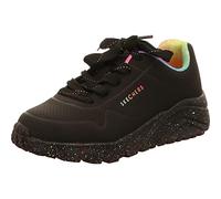Skechers Damen UNO Lite Rainbow Speckle Sports Shoes,Sneakers, Black Pu Multi Rainbow Trim, 36 EU