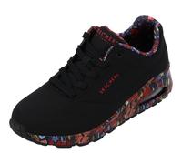 Skechers Damen UNO-Majestic Garden Sneaker, Schwarz/Multi, 35.5 EU