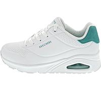 Sneaker SKECHERS "UNO - POP BACK" Gr. 40, grün (weiß, mintfarben) Damen Schuhe Sneaker komfortabler Skech-Air Funktion, Freizeitschuh, Halbschuh, Schnürschuh (70920901-40)