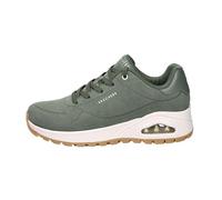 Skechers Sneaker UNO RUGGED Chillproof Damen olivfarbenes Wildleder Duraleather Stickerei 37 EU