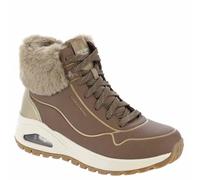 Skechers Stiefelette Uno Rugged Fall Shimmer Taupe Durabuck Metallic mit Faux Fur Damen 37