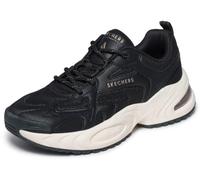 Skechers Damen UNO Ryze Turnschuhe, Black Duraleather Mesh, 38 EU