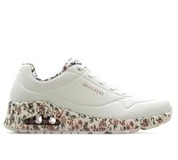 Skechers Damen UNO Safari TIME Sneaker, Weiß, 38 EU