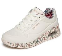 Skechers Damen UNO Safari TIME Sneaker, Weiß, 38 EU