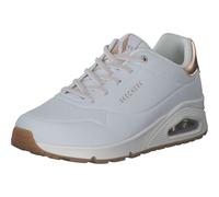 Skechers Damen UNO-Shimmer Away Sneaker, Weiss/opulenter Garten, 11 AU