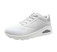 Skechers Damen Sneaker UNO Shimmer Away Weiß/Silber Größe 36,5 EU