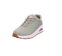 Skechers Damen UNO Shimmer Away Trainer, Sage Durabuck/Rose Gold Duraleather/Mesh Tr, 41 EU
