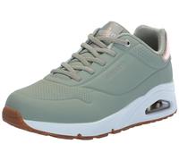 Skechers Damen UNO Shimmer Away Wedge Slip-on Fashion Sneakers Sneaker, Grüner Salbei, 39 EU