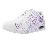 Skechers Damen Sneaker UNO - SPREAD THE LOVE Weiß Größe 36