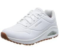 Skechers Damen Uno Sr Sneaker, White Synthetic, 38 EU