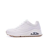 Skechers Damen Uno Stand On Air O Turnschuhe, White Durabuck/ Mesh, 40 EU