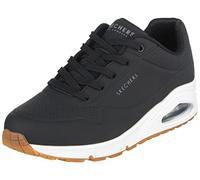 Skechers Damen UNO-Stand On Air Sneaker, Black Durabuck, 39 EU Weit