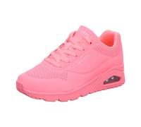 Skechers Damen UNO Stand On Air Sneaker, Coral Durabuck/Mesh, 37 EU