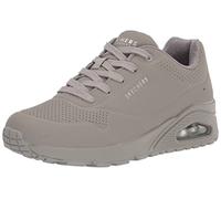 Skechers Damen UNO Stand on Air Sneaker, Gray Durabuck/Mesh, 37.5 EU