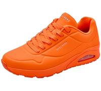 Skechers Damen UNO-Stand On Air Sneaker, Orange/Abendrot im Zickzackmuster (Sunset Chevron), 38 EU