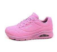 Skechers Damen UNO Stand on Air Sneaker, Pink Durabuck Mesh, 37 EU