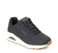 Skechers Damen UNO-Stand on Air Sneaker, Schwarz/Weiß, 37 EU Weit