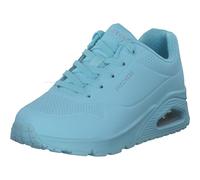 Skechers Damen Uno Stand On Air Sneakers, Light Blue Durabuck Mesh, 38 EU