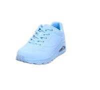 Skechers Damen Uno Stand On Air Sneakers, Light Blue Durabuck Mesh, 41 EU