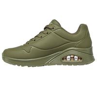 Skechers Damen UNO Stand ON AIR Sneakers, Olive Durabuck, 37.5 EU